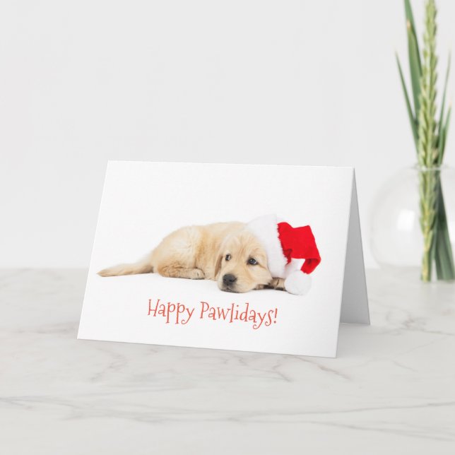 Tarjeta de Navidad feliz de Pawlidays (Anverso)