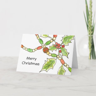 Tarjeta de Navidad feliz del corazón