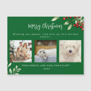 Tarjeta de Navidad Feliz Familia 3 Foto