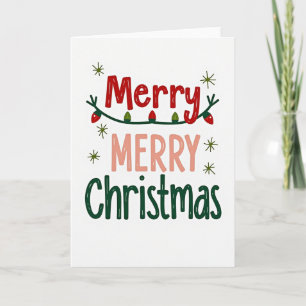 Tarjeta de Navidad Feliz Feliz