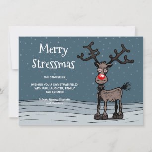 Tarjeta de Navidad Feliz Navidad Rudolph