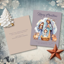 Tarjeta de Navidad Feliz Presupuesto Mono Nacimien