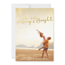 Tarjeta de Navidad feliz y brillante del falso