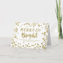 Tarjeta de Navidad feliz y brillante del negocio