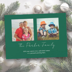 Tarjeta de Navidad Festiva de Instagram con Fotos