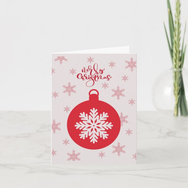 Tarjeta de Navidad Festiva Hecha a Medida (Anverso)
