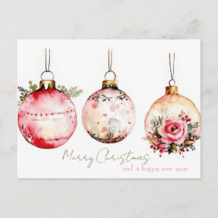 Tarjeta de Navidad festiva y elegante