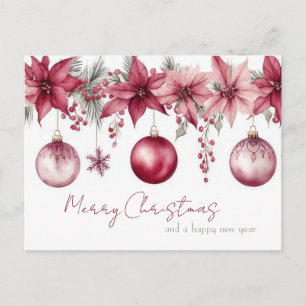 Tarjeta de Navidad festiva y elegante