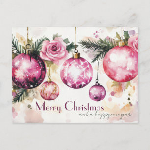 Tarjeta de Navidad festiva y elegante