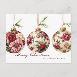 Tarjeta de Navidad festiva y elegante