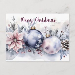Tarjeta de Navidad festiva y elegante