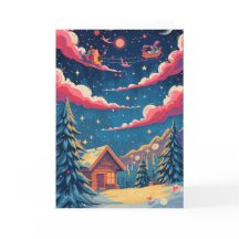 Tarjeta de navidad - Festividad mágica