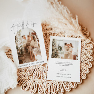 Tarjeta de navidad   Festividad moderna, un torbel