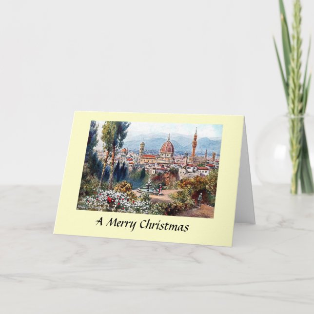 Tarjeta de navidad - Florencia, Italia (Anverso)