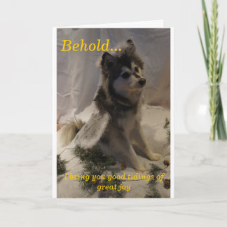 Tarjeta de Navidad fornida del ángel