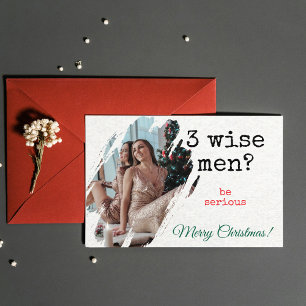 Tarjeta de Navidad - Foto "¿3 Reyes Magos? En seri