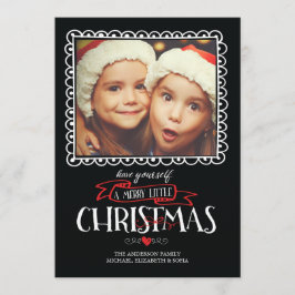 Tarjeta de Navidad Foto Navideña Caprichosa