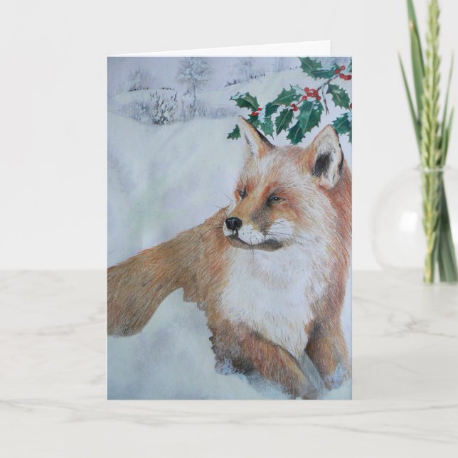 Tarjeta de navidad - Fox (Anverso)