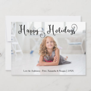 Tarjeta de Navidad - Fuente Giratoria para Foto de