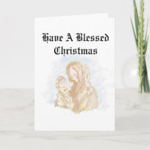 Tarjeta de Navidad G: Navidad Bendita