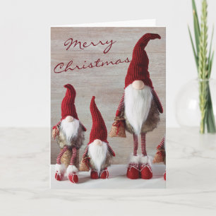 Tarjeta de Navidad - Gnomos Feliz Navidad