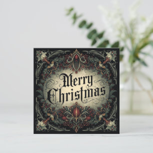 tarjeta de Navidad gótica
