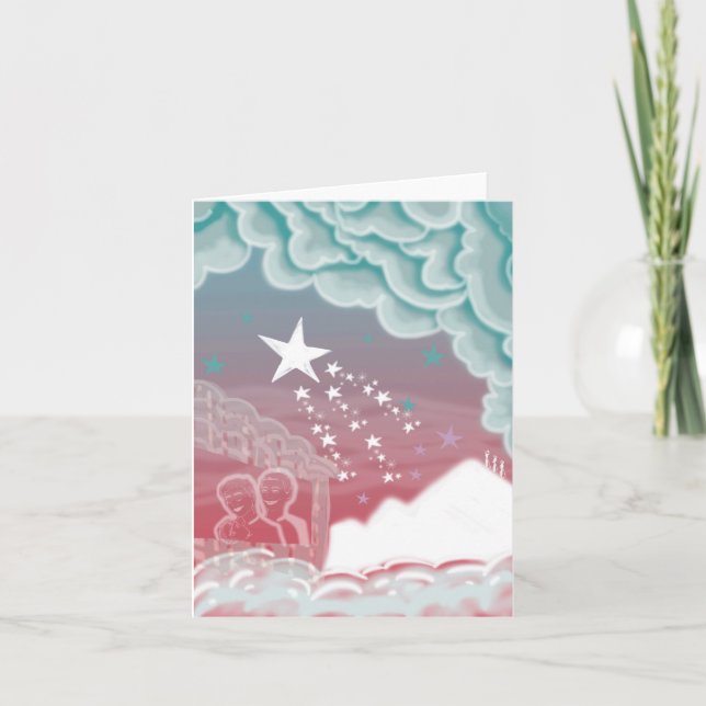 Tarjeta de Navidad grafiti (Anverso)