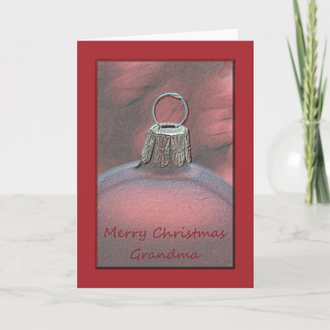 Tarjeta de Navidad Grandma Merry (Anverso)