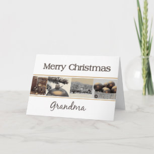 Tarjeta de Navidad Grandma Merry