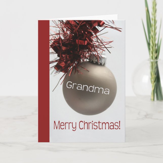 Tarjeta de Navidad Grandma Merry (Anverso)