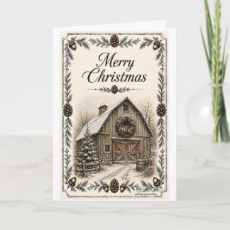 Tarjeta de Navidad - Granero