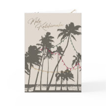 Tarjeta de Navidad Green & Bright, Mele Kalikimaka