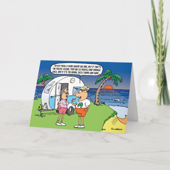 Tarjeta de Navidad gris de los nómadas (Anverso)