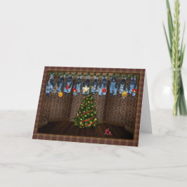 Tarjeta de Navidad Hanging Around