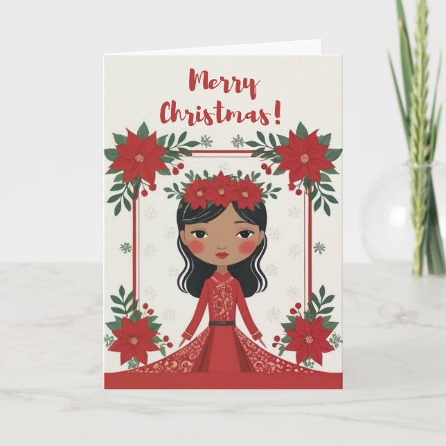 Tarjeta de Navidad Hawaiana (Anverso)