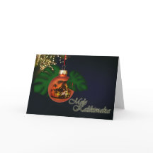 Tarjeta de Navidad hawaiana