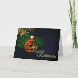 Tarjeta de Navidad hawaiana