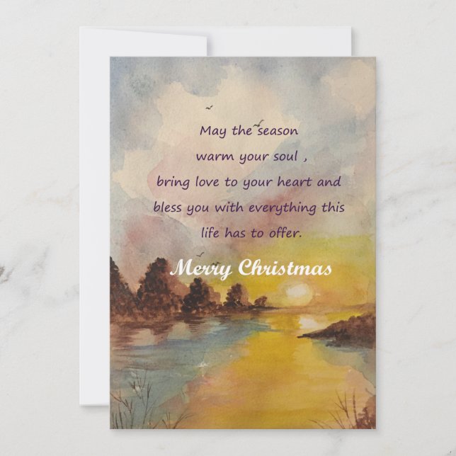Tarjeta de Navidad hermosa llenada de felicidad de (Anverso)