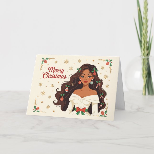 Tarjeta de Navidad Hermosamente Bendecida (Anverso)