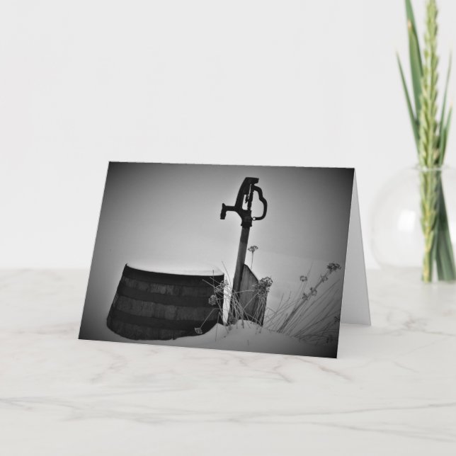 Tarjeta de Navidad "Hidrante Silencioso" (Anverso)