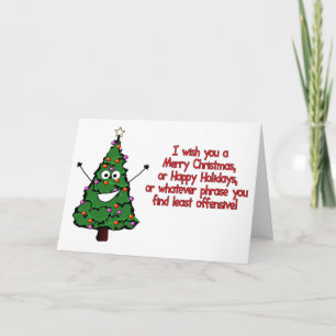 Tarjeta de Navidad hilarante para los amigos y la