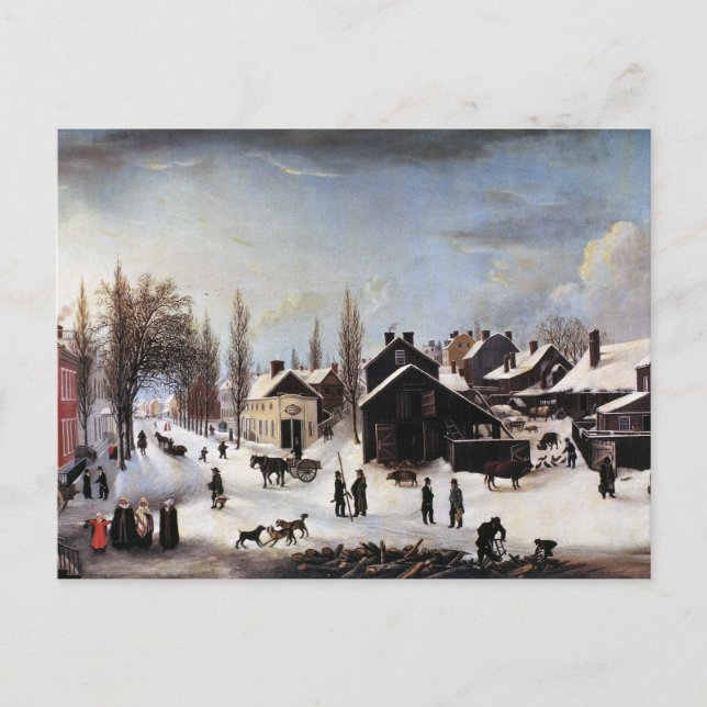 TARJETA DE NAVIDAD HISTÓRICA DE BROOKLYN (Anverso)