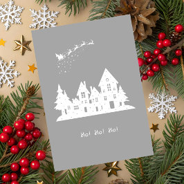Tarjeta de Navidad Ho-Ho-Ho