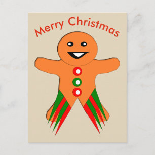 Tarjeta de Navidad Hombre de Jengibre