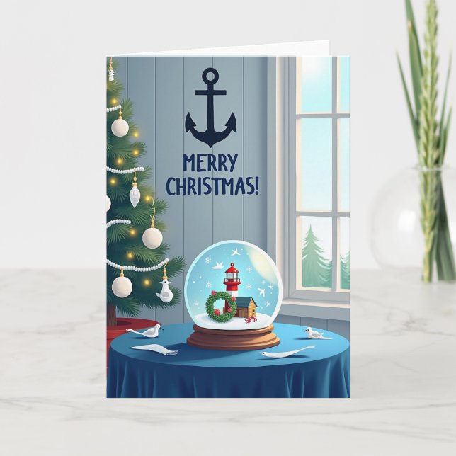Tarjeta de Navidad Ilustrativa (Anverso)
