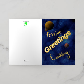 Tarjeta de Navidad impresionante, friki y divertid