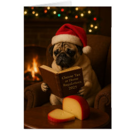 Tarjeta de Navidad 'Impuesto al Queso' de adorable