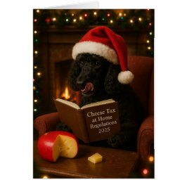Tarjeta de Navidad 'Impuesto al Queso' de Caniche