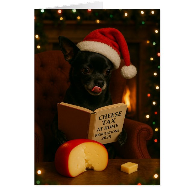 Tarjeta de Navidad 'Impuesto al Queso' de Chihuahu (Frente)