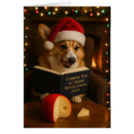 Tarjeta de Navidad 'Impuesto al Queso' de Corgi